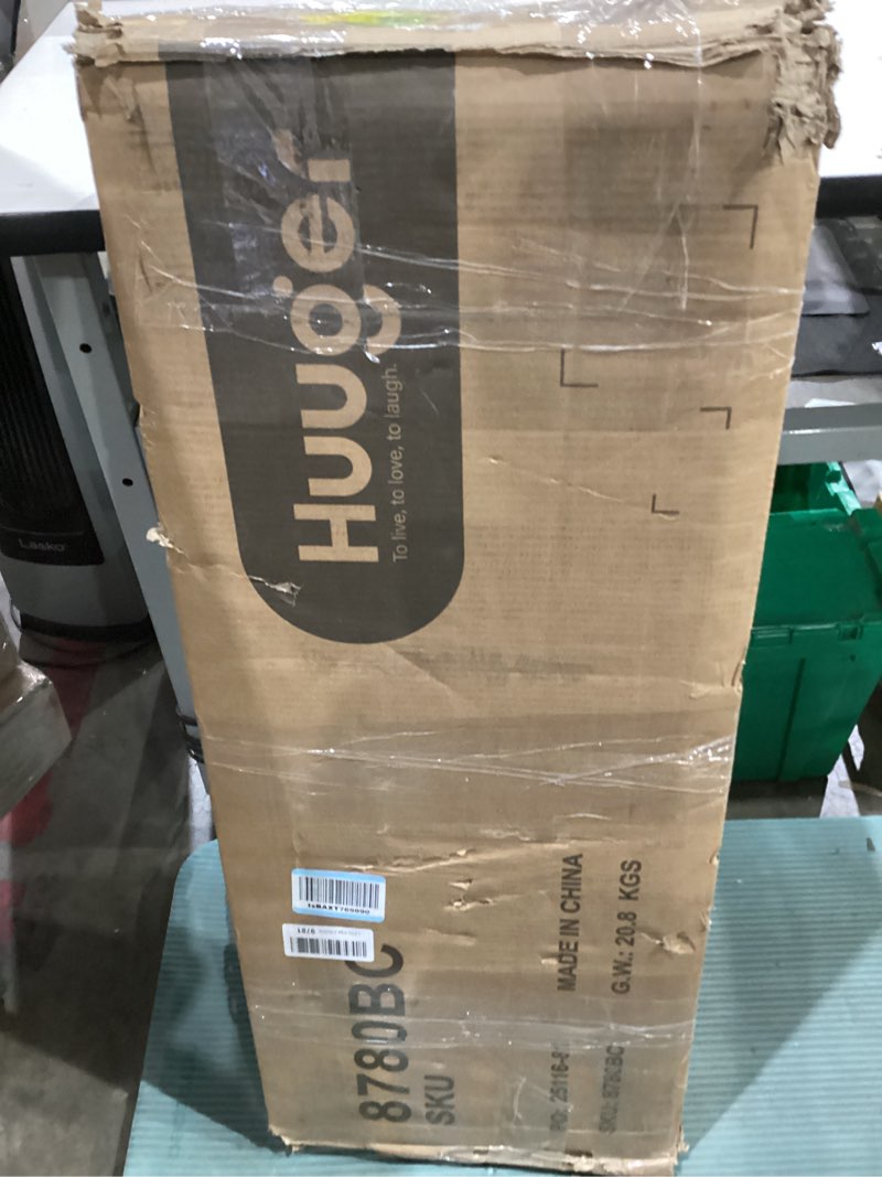 Condition photo showing New/Like New for Huuger TV Stand for 75 80 Inch TV, Entertainment Center with Power Outlets and LED Lights, 70.9 Inch TV Console for Living Room, Media Console with Drawers and Shelves, Black 70.9 Inches Black