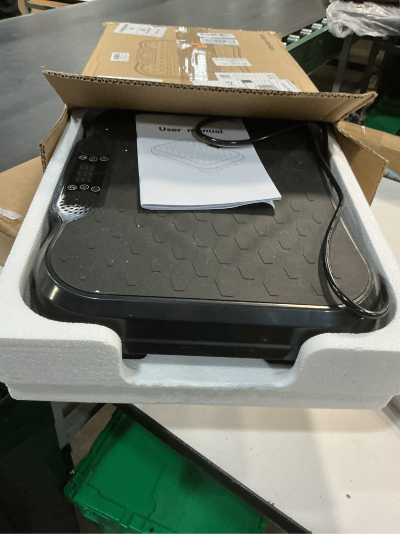 Condition photo showing Good Condition for Vibration Plate Exercise Machine,Vibration Plate for Lymphatic Drainage Power Vibration Plate Machine Support 450 Lbs 250 Adjustable Speeds,Vibrating Plate Shake Plate Weight Loss Black