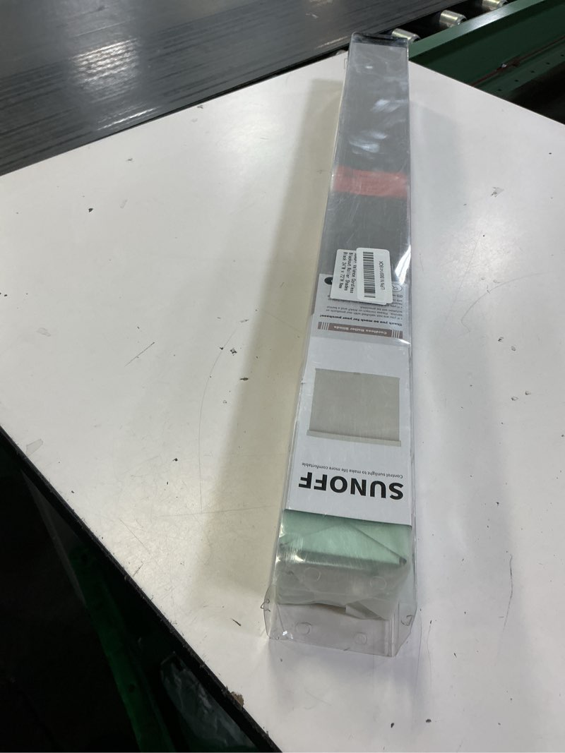 Condition photo showing Good Condition for cordless blackout roller shades blinds for windows free-stop,pull down room darkening with valance,thermal insulated woven fabric window door blinds for home,office,black 24" w x 72" l 24"w x 72"h black