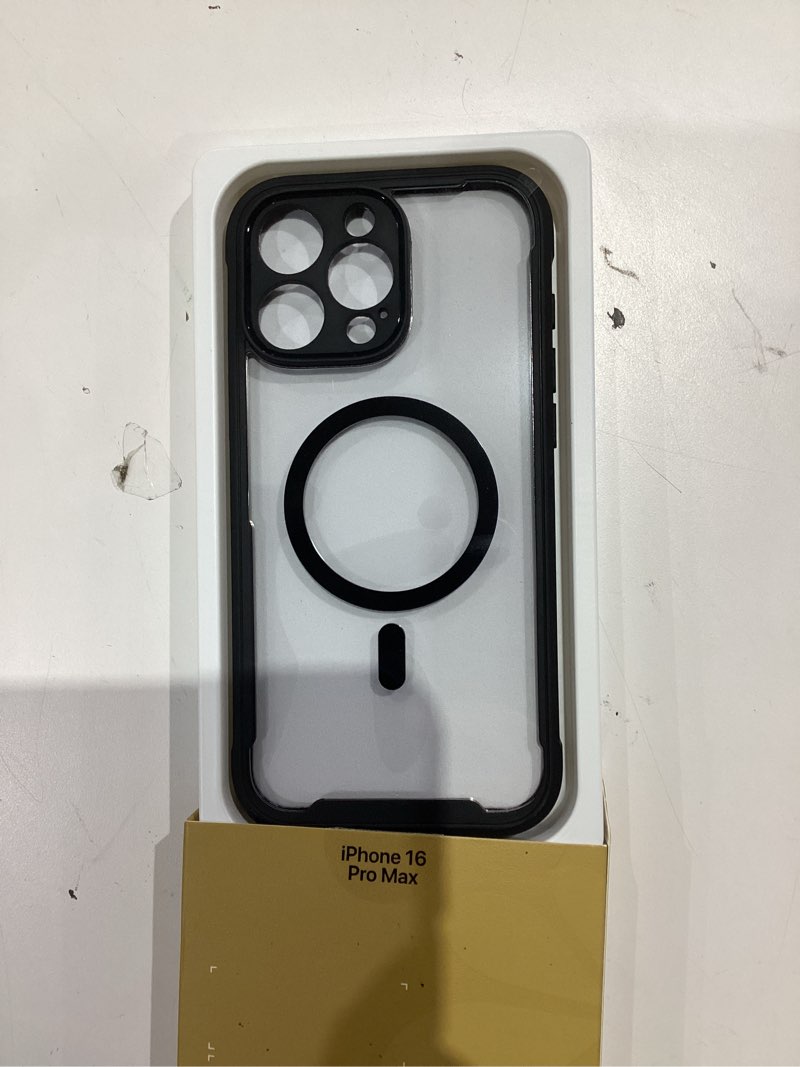 Condition photo showing Good Condition for miracase magnetic for iphone 16 pro max case 6.9'' [compatible with magsafe] full-body phone case with built-in glass screen protector& camera protector,drop proof 16 pro max cover,black iphone 16 pro max magnetic classic black