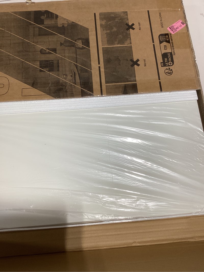Condition photo showing New/Like New for Art3d 12-Pack Smooth Drop Ceiling Tile 2ft x 2ft - Fire-Rated, Waterproof, Reusable - Preimum PVC, No Sag and Breakage - Cover 48 Sq. Ft, White 24*24 12pcs White-1 12