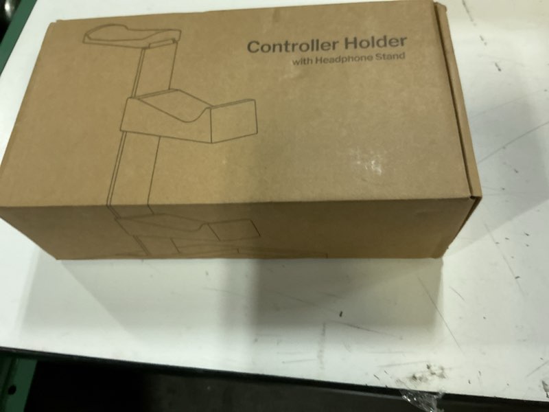 Condition photo showing New/Like New for solid wood controller holder and headphone stand, gaming controller stand for desk, dual controller organizer rack, fits xbox, ps4, ps5, gamepad, headset holder for son, husband, boyfriend