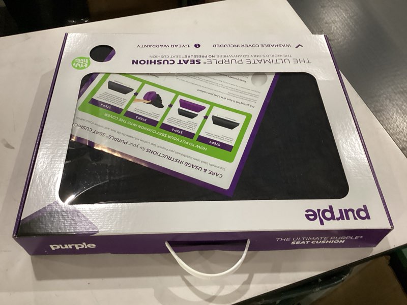 Condition photo showing New/Like New for Purple Ultimate Seat Cushion | Pressure Reducing Grid Designed for Ultimate Comfort | Designed for Gaming | Made in The USA