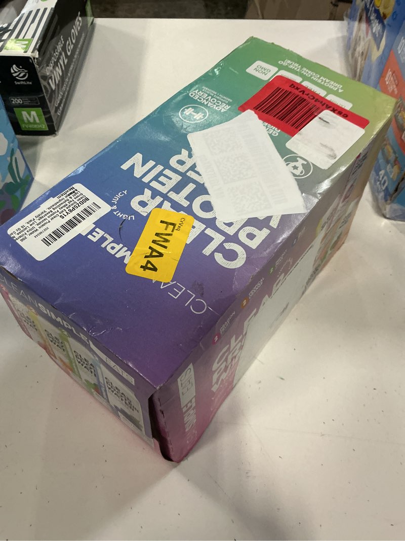 Condition photo showing New/Like New for best by-09/23/26) clean simple eats clear protein water, 20g grass fed whey protein isolate, ultra filtered, light & refreshing beverage, low lactose, no artificial ingredients, variety pack, 16 oz cans, 8 pack variety 16 fl oz (pack of 8)