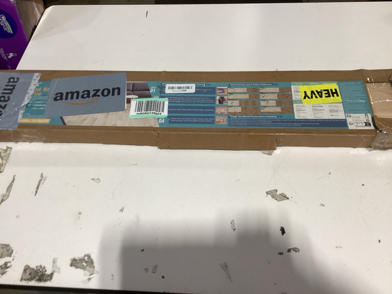 Condition photo showing New/Like New for peel and stick vinyl flooring 36 pack 54 sq.ft, wood-look luxury vinyl plank flooring, waterproof self-adhesive diy for bedroom, kitchen and bathroom 36 x 6 inches blonde nutshell 36