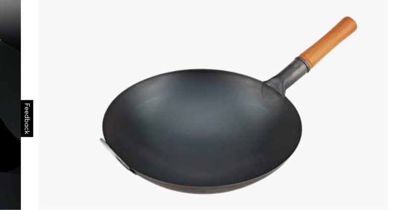 yosukata 14" carbon steel wok   