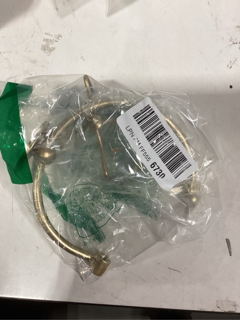 Condition photo showing As Is for Gold Hand Towel Holder for Bathroom Wall, Towel Hook with Wall Candle Holder,Elegent Towel Ring Rose Gold, Sturdy Towel Rack Wall Mounted Hanger for Bathroom