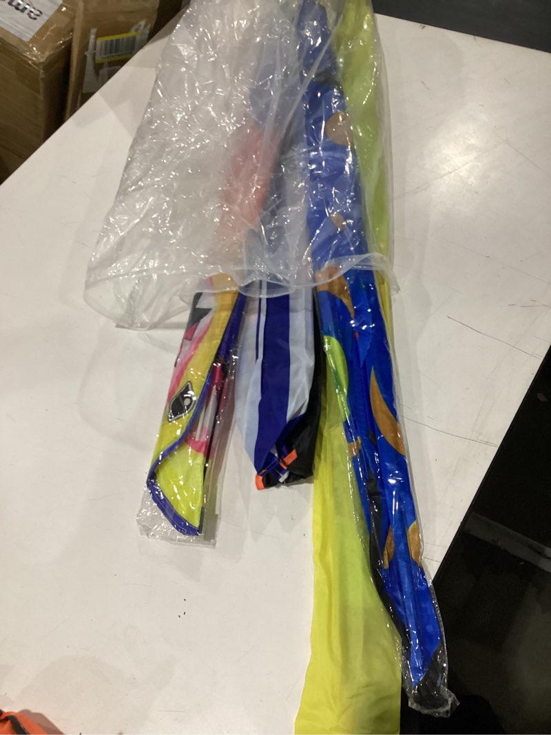 Condition photo showing As Is for 6 pack bulk large kites for adults, easy to fly animal kites set octopus shark dragon bat fish, with