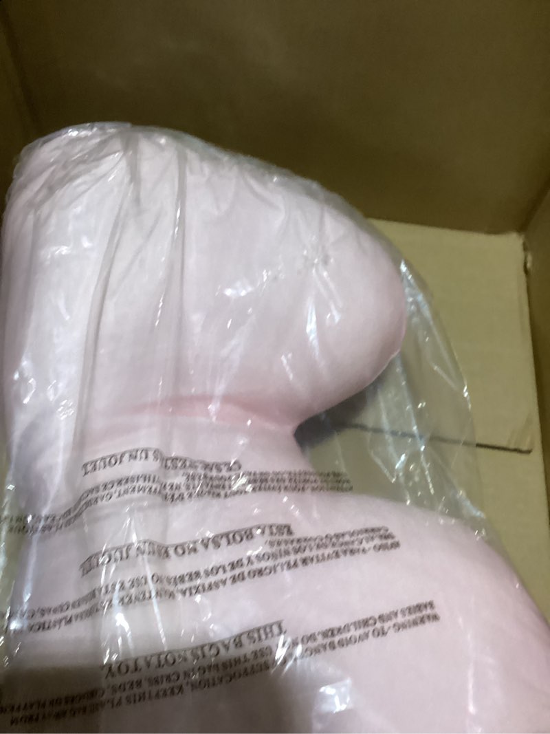 Condition photo showing As Is for Franco Barbie Movie Luxe Super Soft Plush Squishy 17" Inch Logo Decorative Pillow Barbie Pink 17 Inch