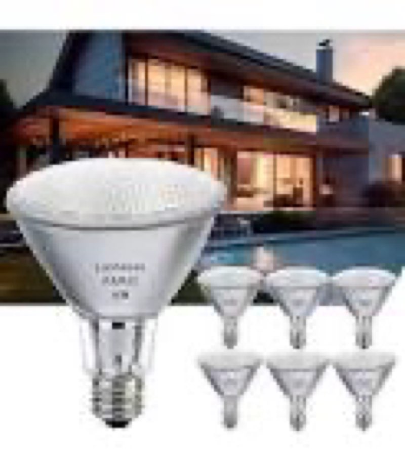 Lachesan Par30 Long Neck Halogen Flood Light Bulbs 60W 120V 2700K Warm White Dimmable High Brightnes