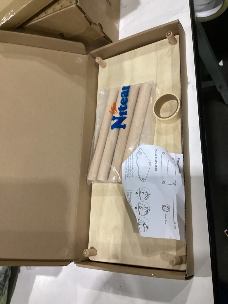 Condition photo showing Good Condition for Niteangel Hamster Play Wooden Platform for Dwarf Syrian Hamsters Gerbils Mice Degus or Other Small Pets (10.2 L x 7 W -5.9'' Height, Burlywood) 10.2 L x 7 W -5.9'' Height Burlywood