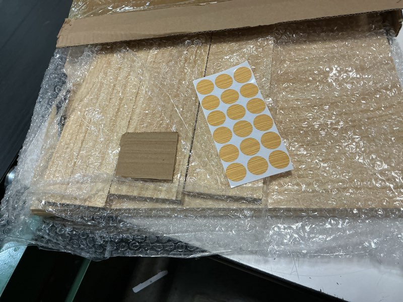 Condition photo showing Good Condition for hoolerry 3 sets wire shelf covers wood wire rack covers for shelving pantry closet removable closet with 18 grain stickers for pantry home and kitchen organization(24 x 16 inch,wood color) wood color 24 x 16 inch