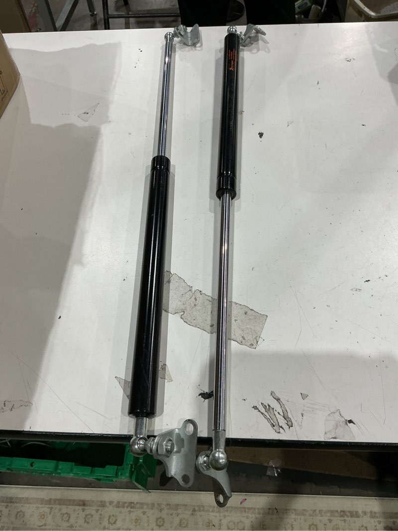 Condition photo showing Good Condition for 30-inch gas strut dampers 100 lbs (80-110 lbs) 445 n, 30'' per strut with mounting brackets for tv cabinets heavy duty lid floor door cover