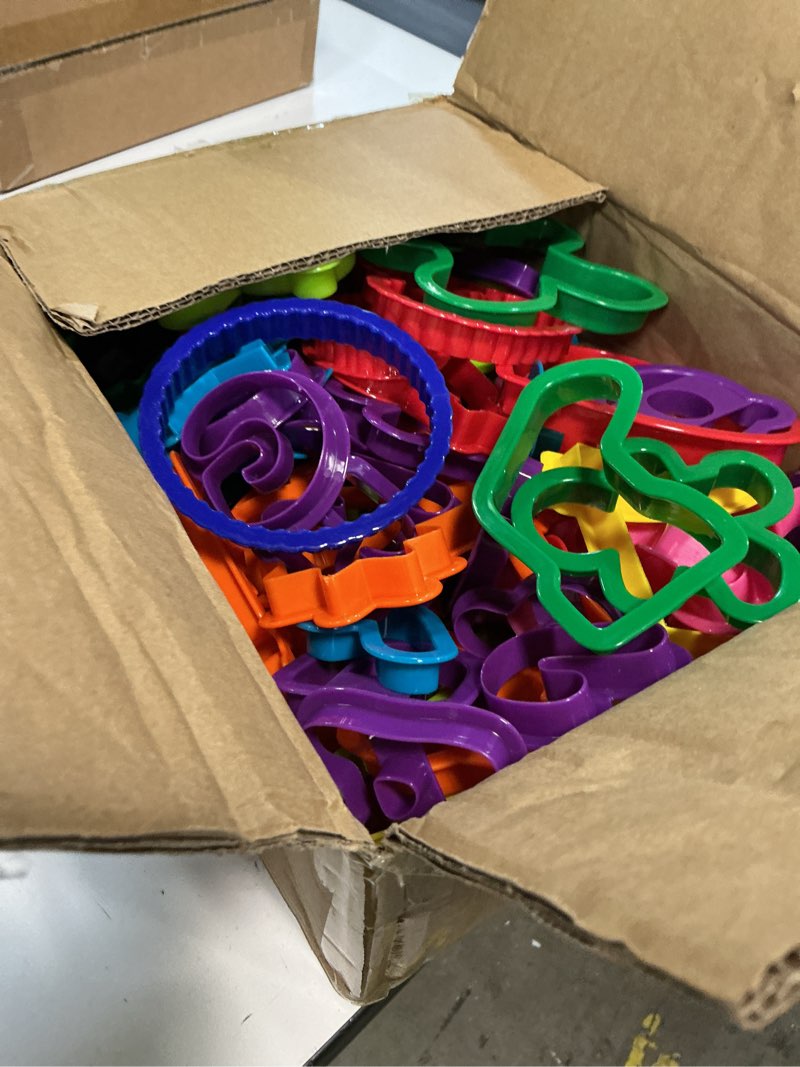 Condition photo showing Good Condition for pack of 108 cookie cutters kit – big set of plastic cake cookie cutters perfect size alphabet numbers holiday and other shapes for baking bento box bakeware for holiday birthday party