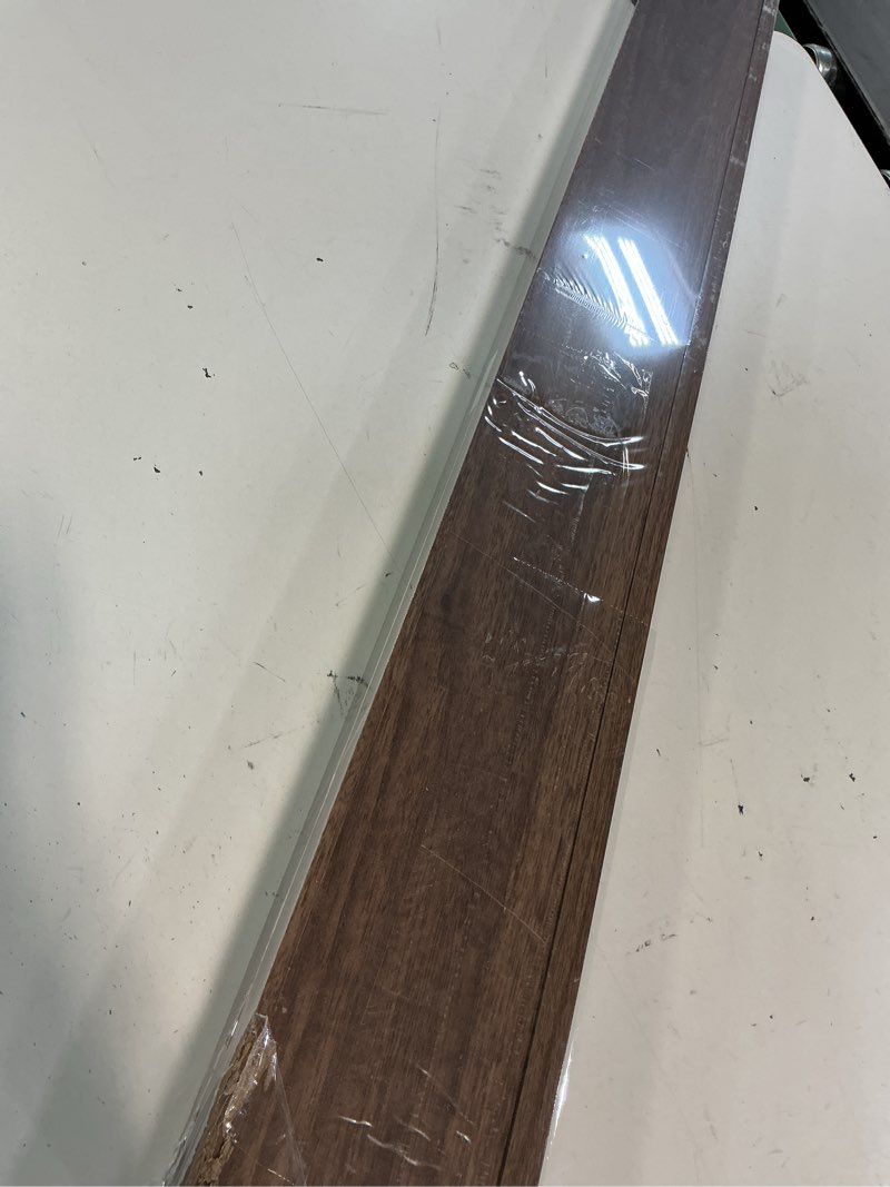 Condition photo showing Good Condition for fun memories picture ledge shelf, 36 inch floating shelves set of 2, nursery book shelves for toys storage, kids bookshelf wall mounted for wall decor books photo frames, walnut picture ledge shelves,walnut 2 36in