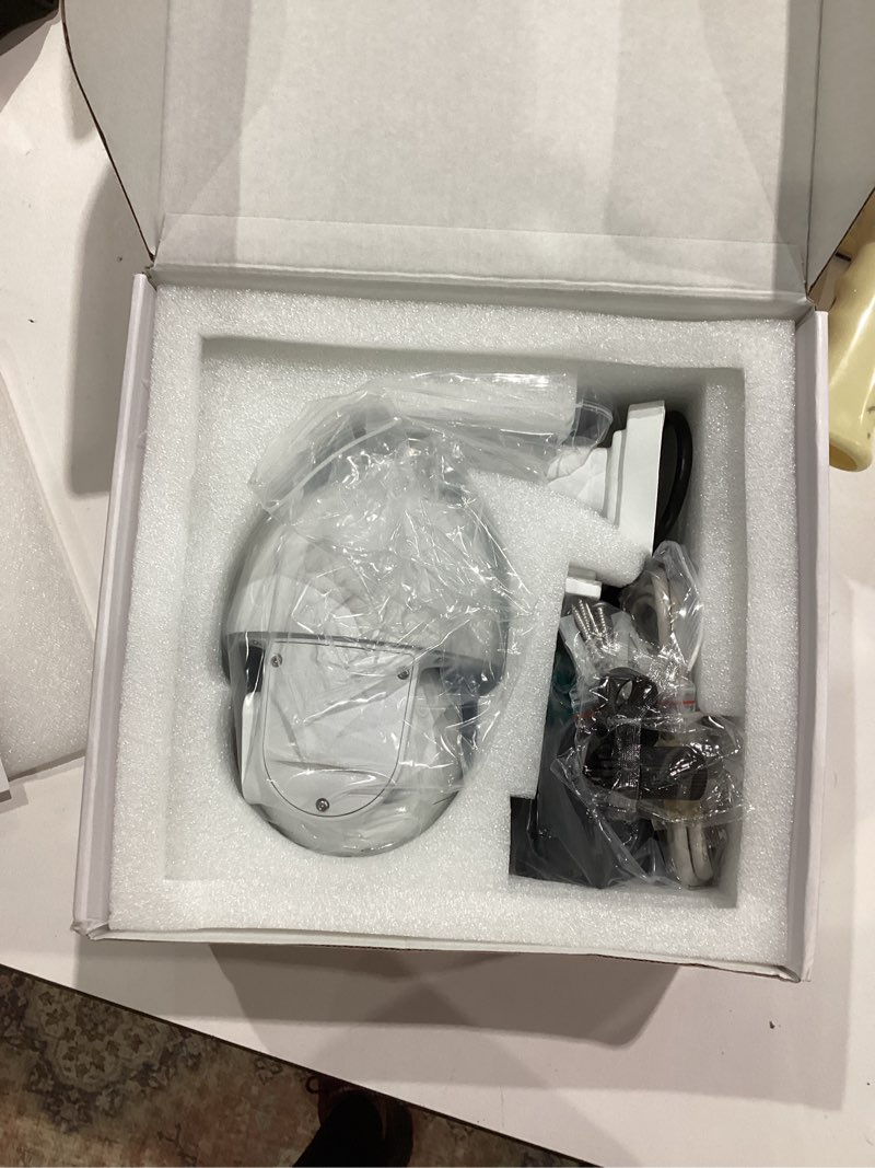 Condition photo showing Good Condition for foscam 4k/8mp security cameras wireless outdoor, 5ghz&2.4ghz wifi surveillance camera with auto tracking, 4x optical zoom,ai human/vehicle detection,165ft color night vision,2-way audio,360° pt,ip66 white