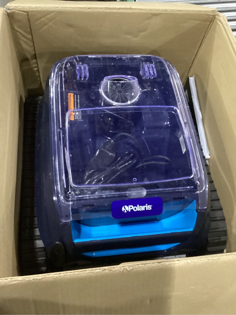 Condition photo showing As Is for Not tested Polaris Freedom SC Cordless Robotic Pool Cleaner, WiFi Enabled, Fast Charging, Dual Modes, Cleans Floor & Walls in 2 Hrs, for In-Ground Pools up to 36ft, w/iAquaLink App & Easy Lift Removal