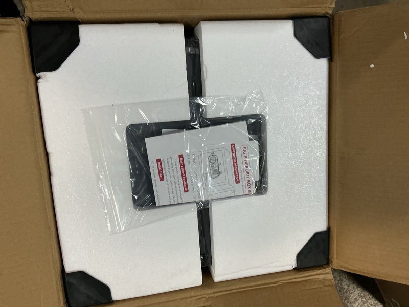 Condition photo showing New/Like New for 3.4 cub large safes for home use, digital home safe box fireproof waterproof with programmable keypad, spare keys and removable shelf, anti-theft fire proof safe for document money valuables 3.4cuft