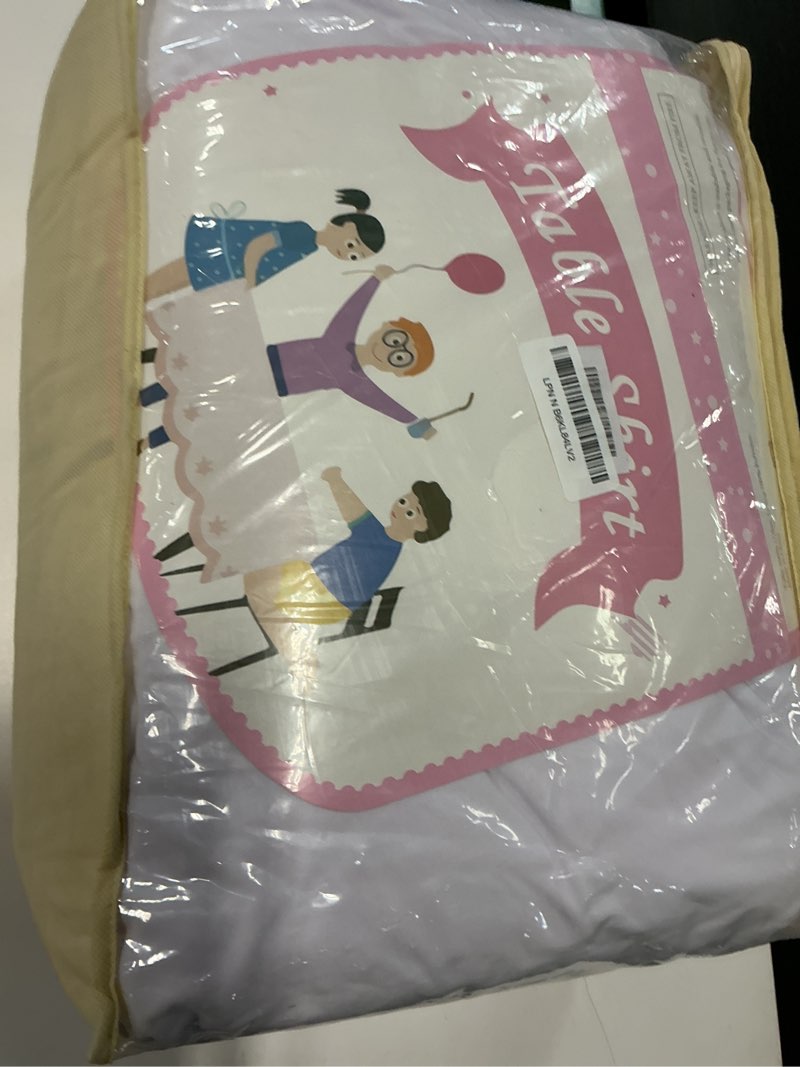 Condition photo showing Good Condition for 6 pack spandex white tablesloths for 8 foot rectangle tables, stretchy table cloths 8ft fitted table cover desk skirt for parties weddings birthday banquet baby shower white 8ft(6pack)