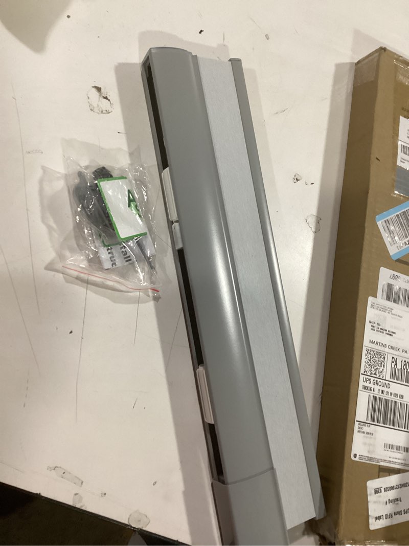 Condition photo showing Good Condition for No Drill Cellular Shades for Indoor Windows, Thermal Insulating & Noise Reducing Honeycomb Blinds, Free Stop Cordless Blackout Shades, Grey,18" W x 64" H 18"W x 64"H Grey(blackout)