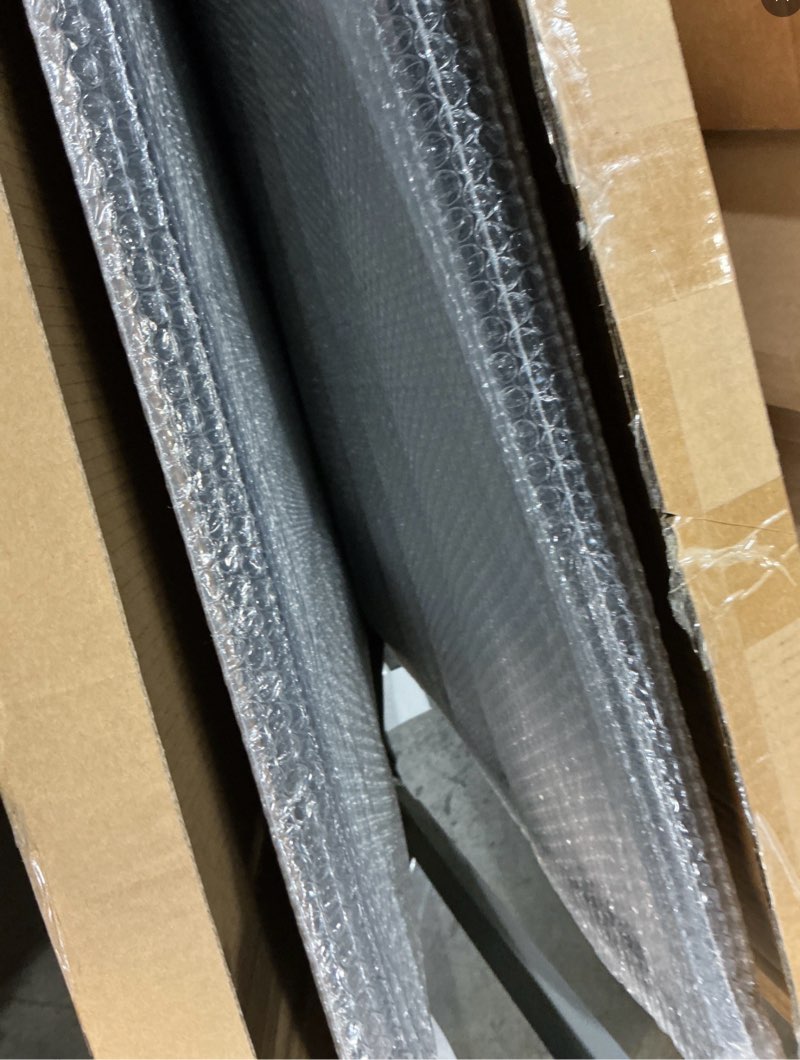 Condition photo showing New/Like New for gideal bulletin board 36 x 48 inch, 100% wood framed canvas cork board with grey fabric, wall mounted notice board for home office school, 2 pack black frame with gray fabric 48" x 36"-2 pack