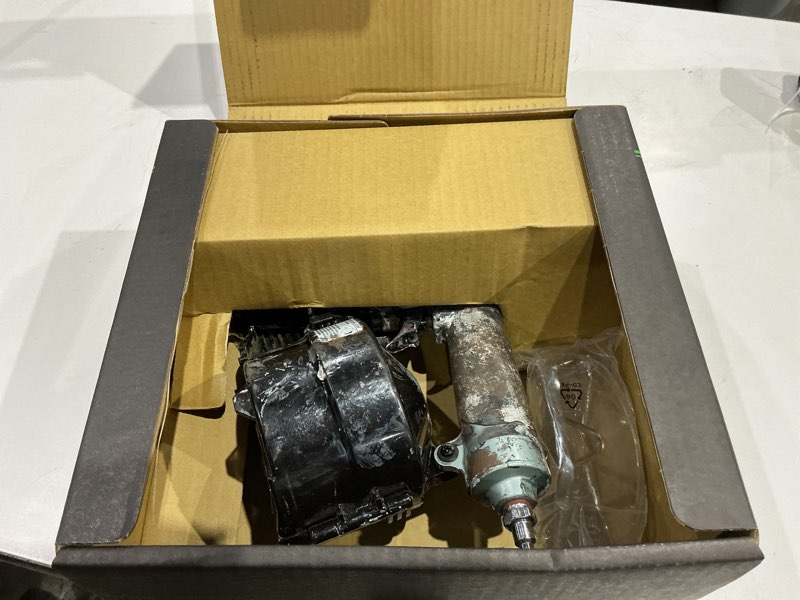 Condition photo showing As Is for metabo hpt coil siding nailer  1-1/2 inch to 2-1/2 inch siding nails  side load  tilt bottom magazine (nv65ah2)