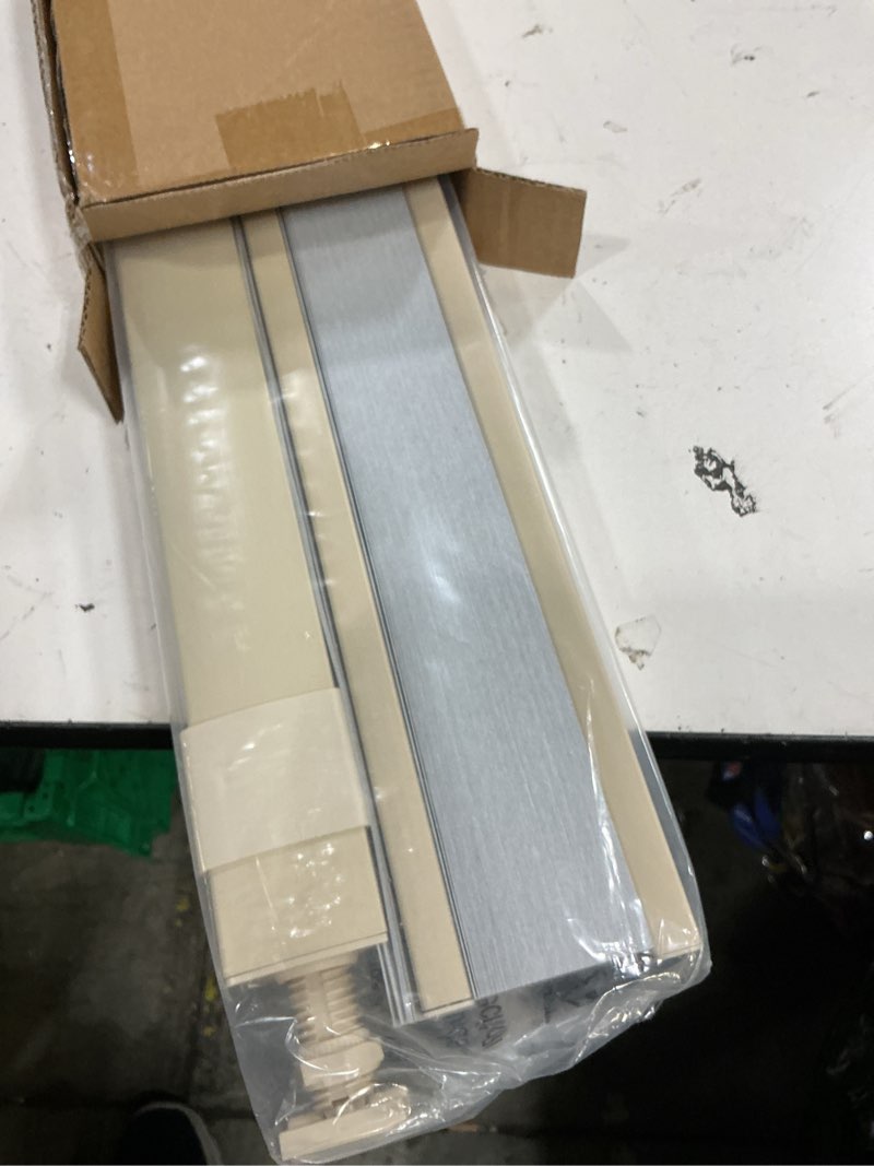 Condition photo showing New/Like New for lazblinds no tools no drill cordless cellular shades, top down bottom up (tdbu) honeycomb shades for home, blackout light blocking thermal insulation blinds for windows, 35" w x 64" h, beige blackout - beige 35" w x 64" h