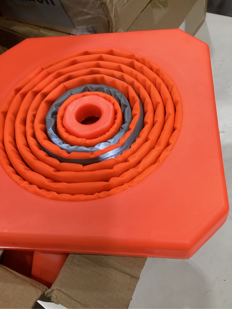 Condition photo showing Good Condition for tenkaiwick 18 inch 3 pack traffic cones, collapsible safety cones, multi purpose pop-up cones with reflective collar, orange cones for parking lot, driveway, driving training etc 18inch 3