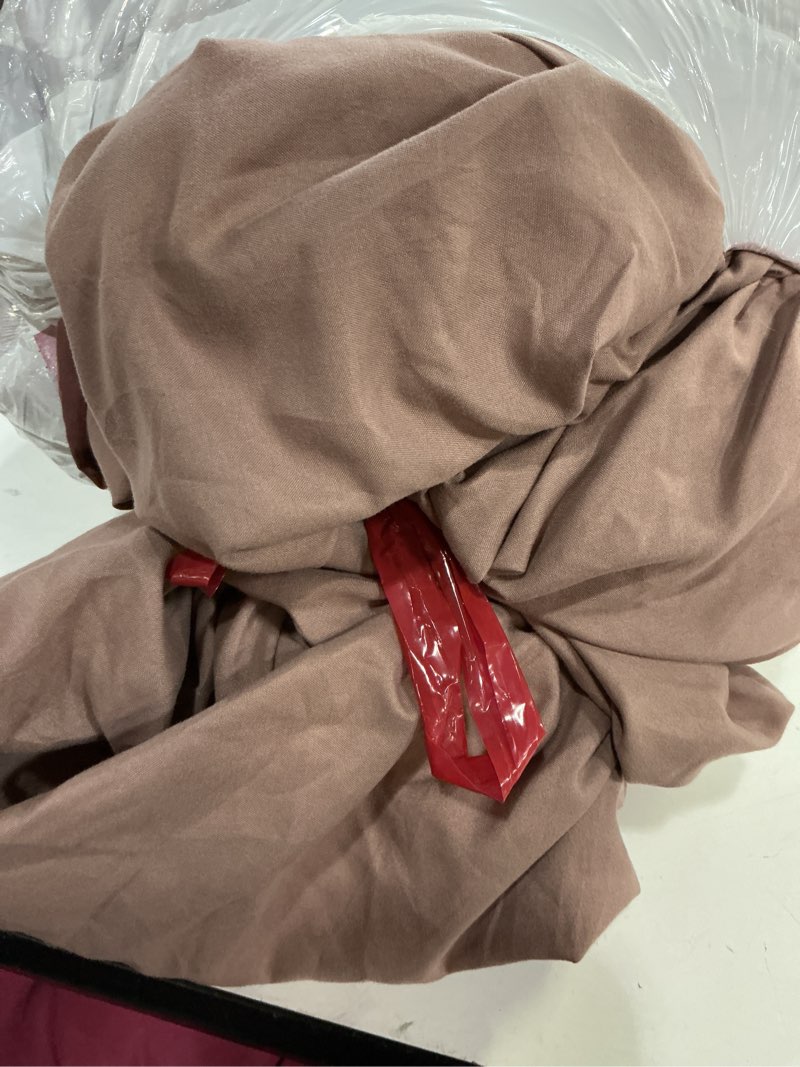 Condition photo showing As Is for geniospin king size comforter set- 7 pieces boho bed in a bag, western bedding set for all seasons, 