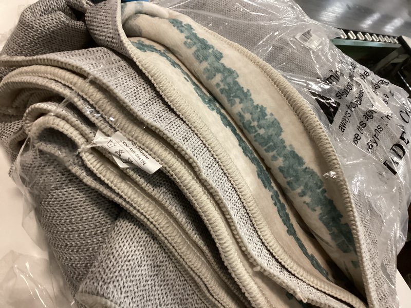 Condition photo showing As Is for OJIA Jungle 8x10 Area Rugs for Living Room Bedroom Large Washable Rugs, Thin Modern Nursery Rug Non-Shedding Kids Playroom Rug Stain Resistant Large Carpet Neutral Rugs for Kids Room Dining 8' x 10' (Rectangular) Cream