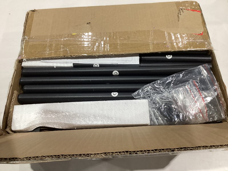 Condition photo showing Good Condition for VIMBER End Table, Set of 2 Side Table with Metal Legs, Small Nightstands with 2-Tier Storage Shelves, Tiny Sofa Table for Small Space, Coach Table for Living Room Bedroom, Rustic Brown UTBT104F2 2 Set Metal Legs Rustic Brown