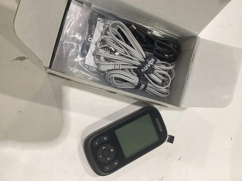 Condition photo showing New/Like New for auvon 3-in-1 tens unit muscle stimulator, ems massage machine with 40 intensities for gradual shoulder, sciatica, back pain relief, 24 modes rechargeable electronic pulse massager with 12 tens pads