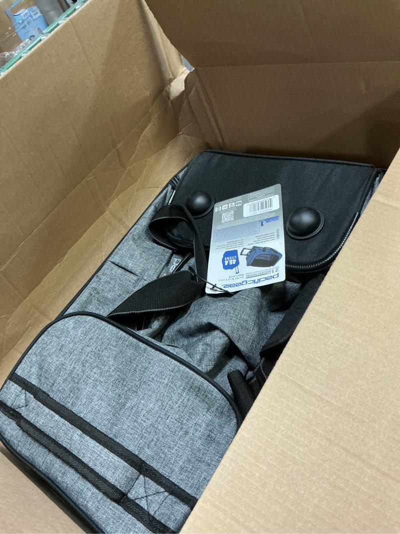 Condition photo showing Good Condition for Pacific Gear Duffel Bag with Rolling Wheels Gray 21 Inch