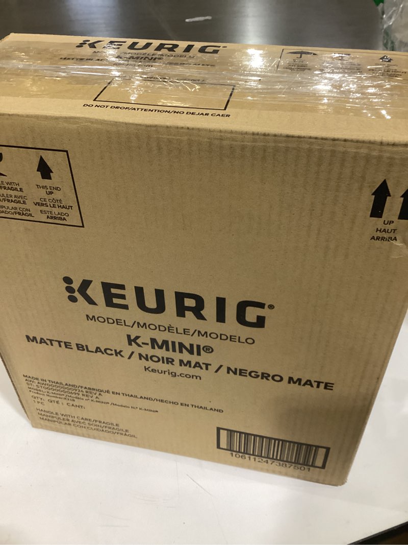 Condition photo showing As Is for Matte black coffee maker