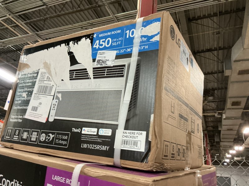 Condition photo showing New/Like New for 10,000 (DOE) BTU 115-Volts Window Air Conditioner Cools 450 Sq. Ft. with Wi-Fi, Remote and Dehumidifier