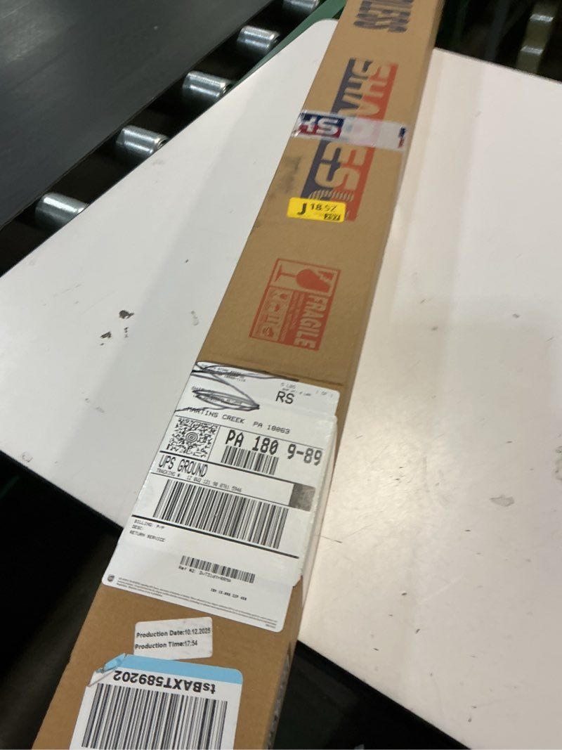 Condition photo showing New/Like New for shadesu cordless zebra blinds for windows, 38.5" w x 72" h, grey, dual layer free-stop zebra shades, light control for day and night, sheer blinds for indoor windows, bedroom, kitchen 02- grey ( cordless ) 38.5"w x 72"h