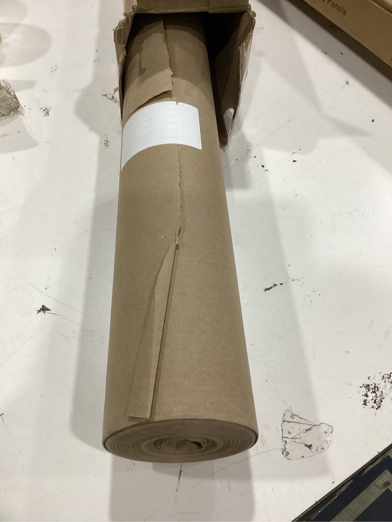 Condition photo showing As Is for kraft paper roll, 36" x 2400" (200'), made in usa, 30 lb. roll of brown paper for banner, poster, crafts, bulletin board backing, kraft table cloth, brown construction for shipping and gift wrapping 36 inch x 200 feet