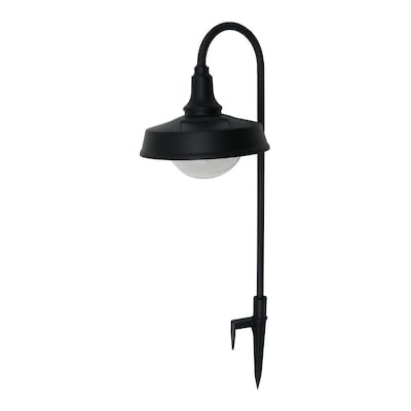 harbor breeze solar path light 20 -lumens black solar led outdoor path light