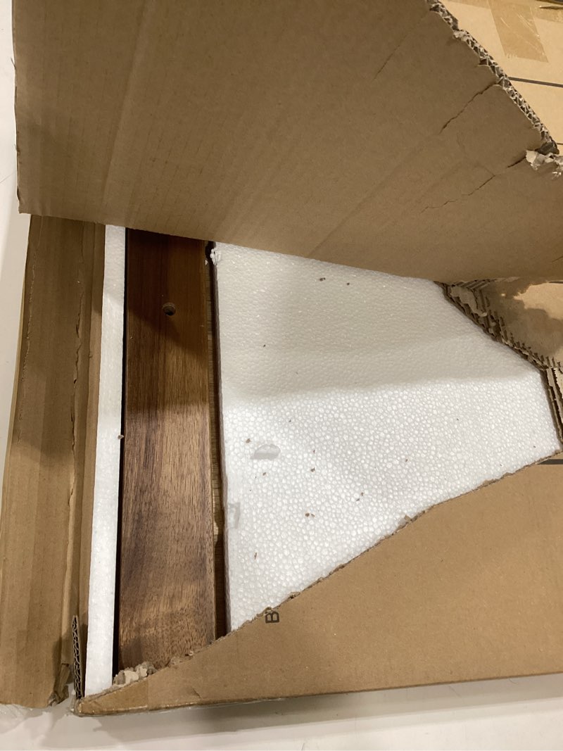 Condition photo showing As Is for noodle board stove cover with handles for electric, gas stove top (acacia wood) natutal acacia