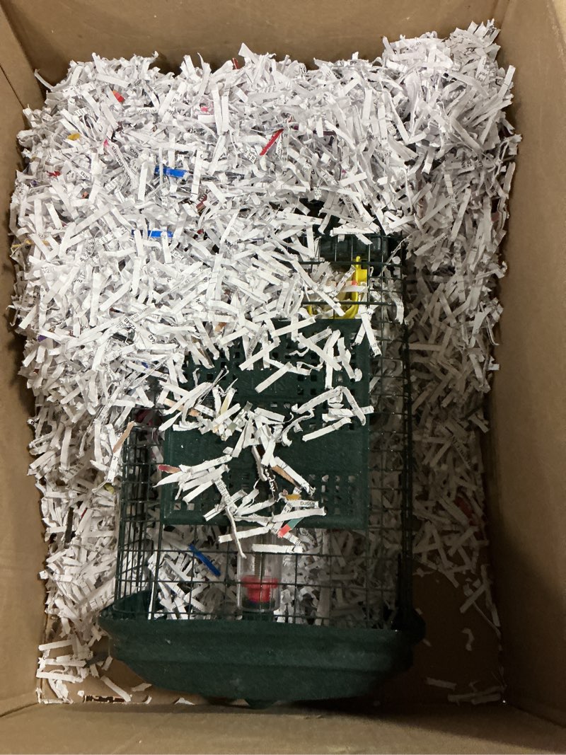 Condition photo showing As Is for Squirrel Proof Bird Feeder,Metal Mesh Bird Feeders for Outdoors Hanging,Gravity Protection Squirrel 