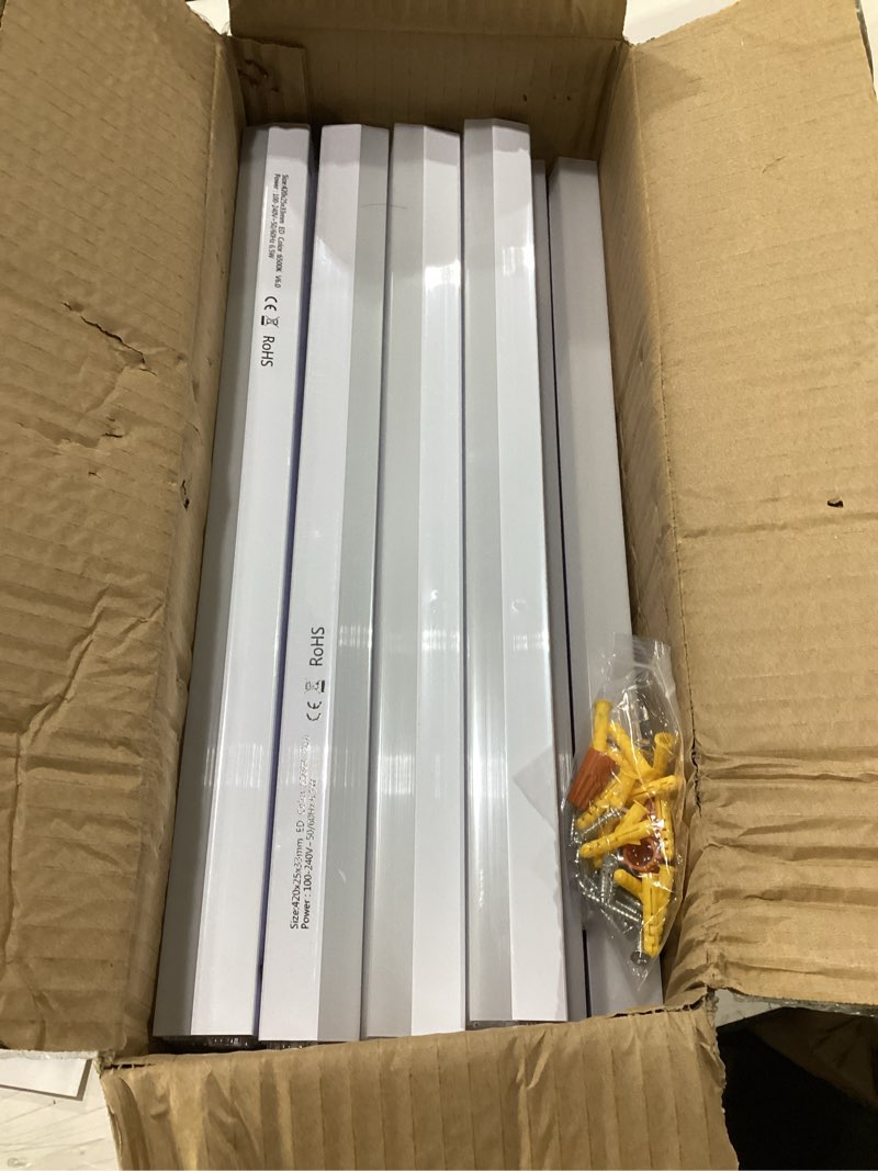 Condition photo showing Good Condition for hexagon garage lights: hexagon led gym lights 26520lm diy car detailing ceiling led shop light for basement warehouse workshop barbershop car care wash room auto beauty exhibition hall 5 grids 6500k 5 hex