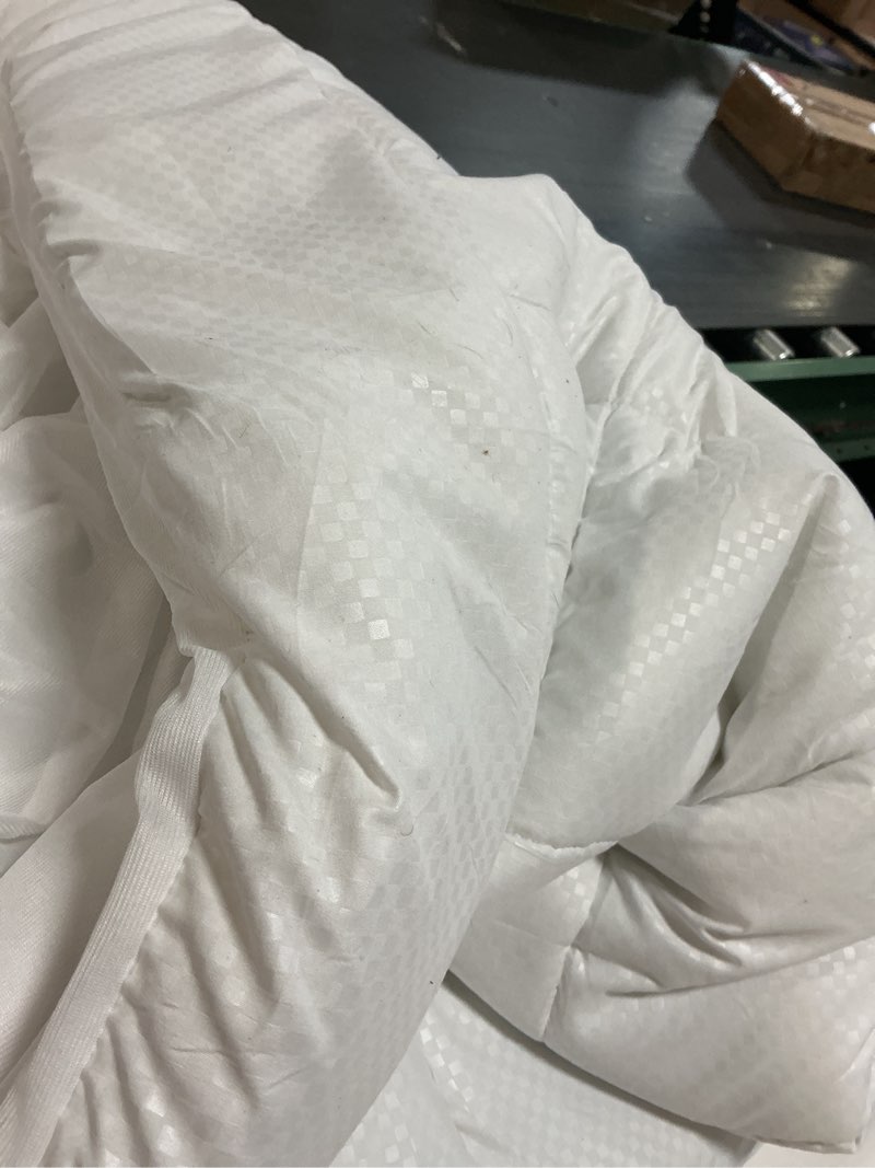Condition photo showing As Is for COONP King Mattress Topper, Extra Thick Pillowtop, Cooling Plush Mattress Pad Cover Cotton Top Bed Topper Protector with 8-21 Inch Deep Pocket White King