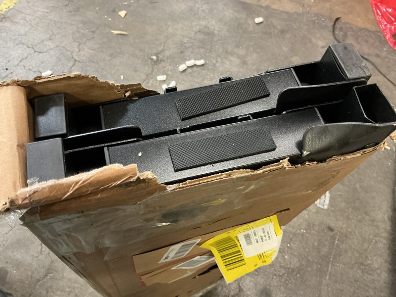 Condition photo showing As Is for Hunlostten 12" High Queen Bed Frame No Box Spring Needed, Heavy Duty Metal Platform Bed Frame Queen Size with Round Corners, Easy Assembly, Noise Free, Black Queen 12 Inch