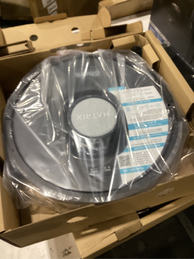 Condition photo showing New/Like New for Shark RV2310AE Matrix Self-Emptying Robot Vacuum with Bagless, 45-Day Capacity, Self-Cleaning Brushroll for Pet Hair, No Spots Missed on Carpets & Hard Floors, Precision Home Mapping, Wi-Fi, Black Matrix Auto Empty (45 Days)