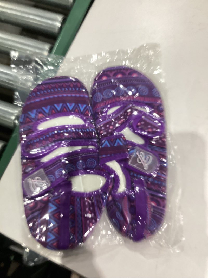 Condition photo showing New/Like New for Scurtain Womens Slippers Comfy Wide Diabetic Slippers Adjustable Walking Shoes Neuropathy Orthopedic Recovery House Shoes 8 Wide Purple