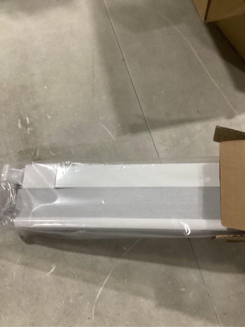 Condition photo showing Good Condition for lazblinds cordless cellular shades, no tools no drill blackout honeycomb shades pleated blinds for windows, 26'' w x 48'' h, silver white blackout-silver white 26'' w x 48'' h