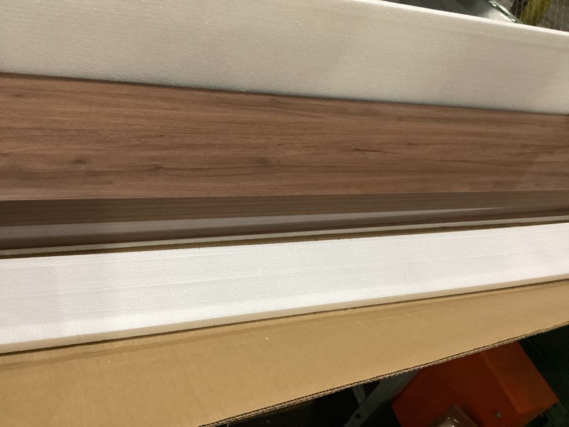 Condition photo showing Good Condition for fun memories 16 inch long floating shelves, 9.3 inch deep floating shelf for wall, living room, kitchen, rustic deep wood shelves for bathroom, 2 pack storage display shelf for books, decor, walnut walnut 16"w x 9.3"d, 2 pack