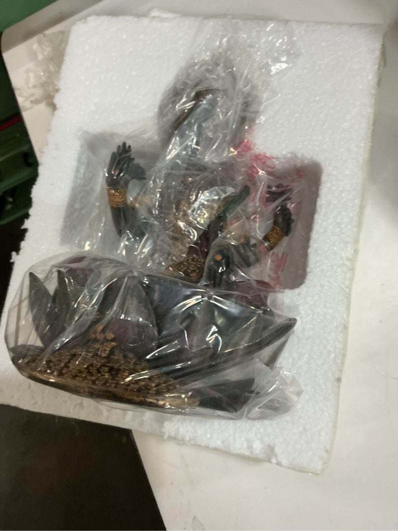 Condition photo showing New/Like New for lakshmi on lotus hinduism display statue