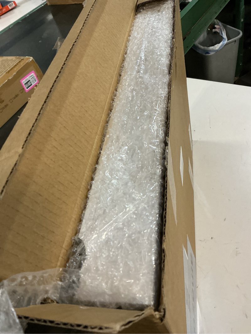 Condition photo showing Good Condition for Large Wood Rectangular Serving Tray 20 x 14 Inch Rustic Wooden Ottoman Tray with Metal Handle and Wrapped Corners, Wood Coffee Table Tray Solid Pine Decorative Tray Whitewashed