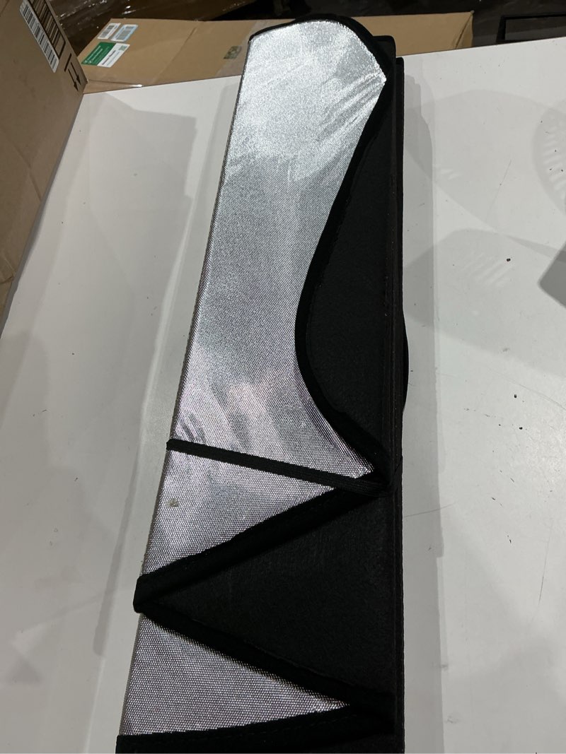 Condition photo showing Good Condition for windshield sun shade custom fit for mini cooper countryman 2017-2024, foldable thick window sunshade block heat 99% uv rays sun visor keep cooler car accessories